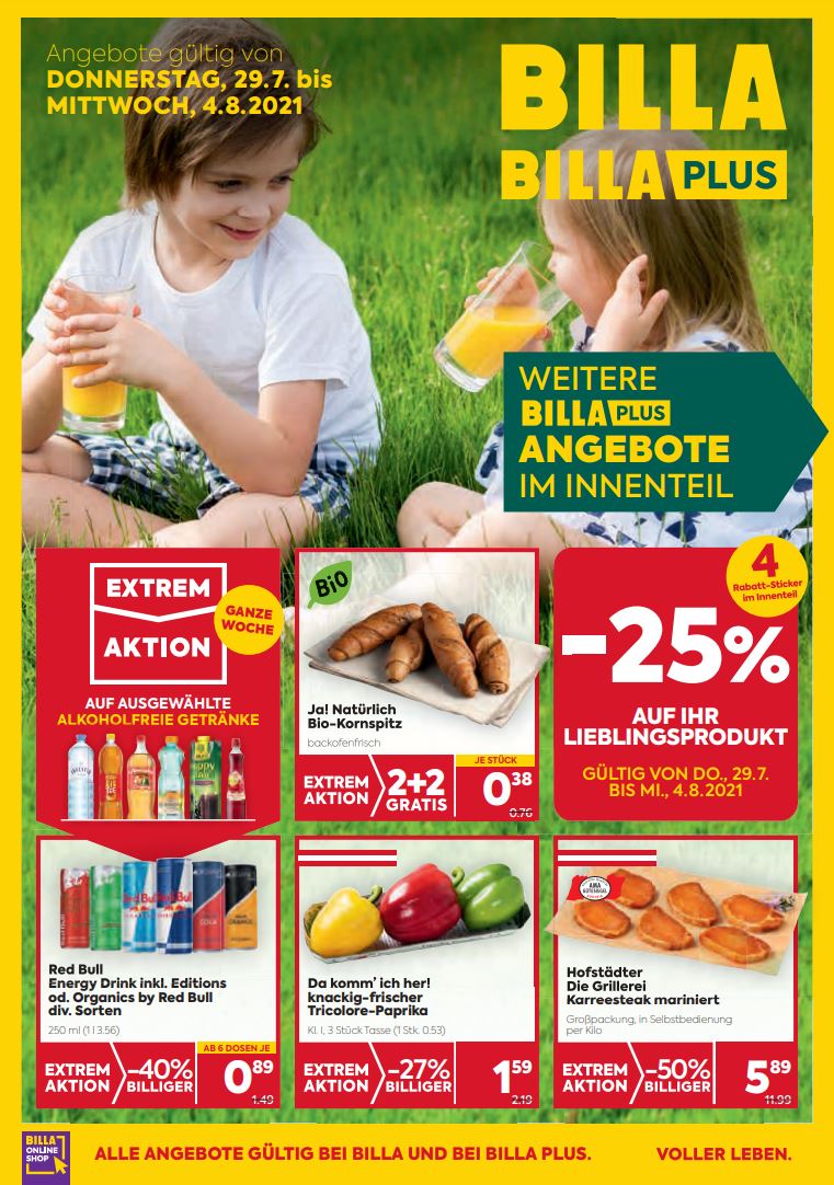 Billa Plus 29.07 - 04.08.2021 - prospekte-at.com